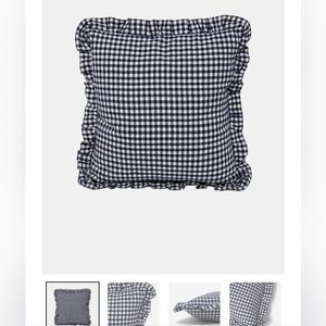 Heather Taylor Home MINI GINGHAM – Indigo Pillow